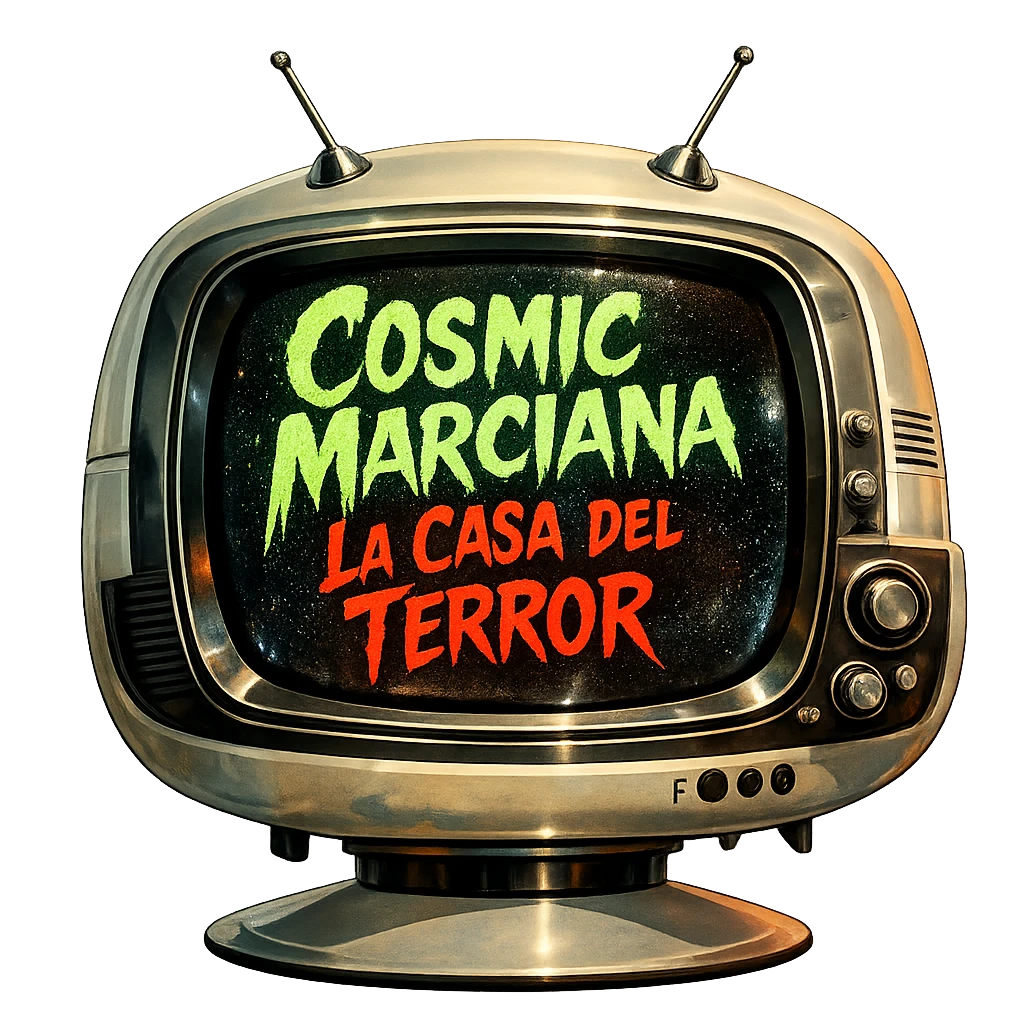 Televisor CRT con Cosmic Marciana – La casa del terror